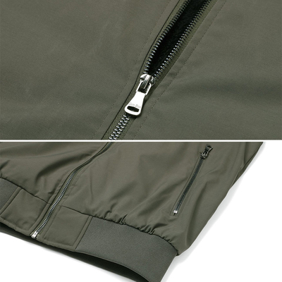Men'S Bomber Jackets  Windbreaker Spring Fall Full Zip Outwear Casual Thin Coat