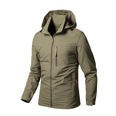 Breathable Water Resistance Jacket Men'S Spring And Autumn Outdoor Sports Jacket For Mountaineering