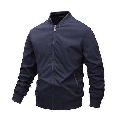 Men'S Bomber Jackets  Windbreaker Spring Fall Full Zip Outwear Casual Thin Coat